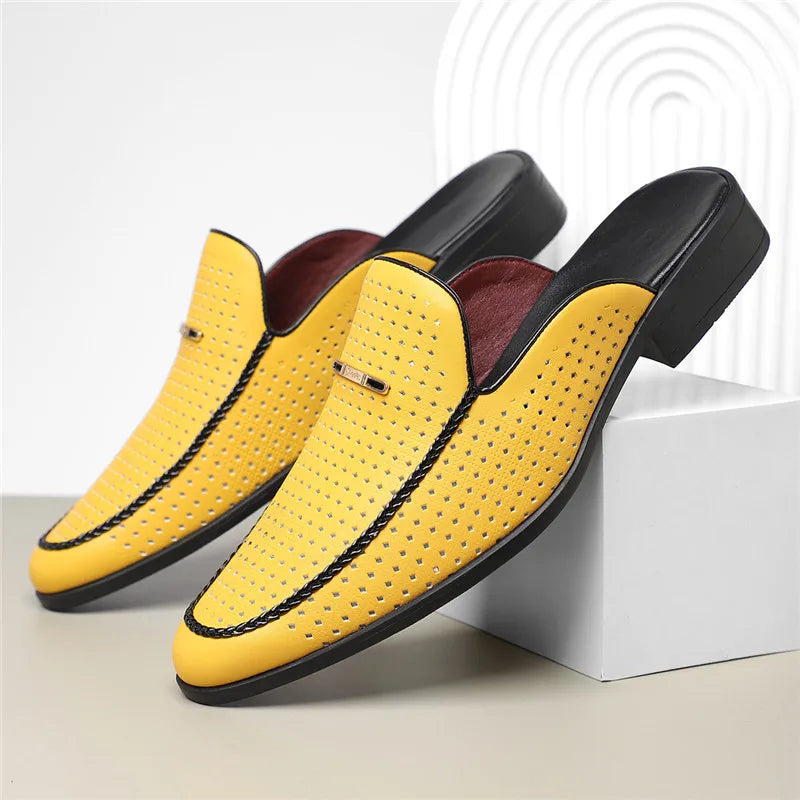 Carvelli Prestige Perforated Mules