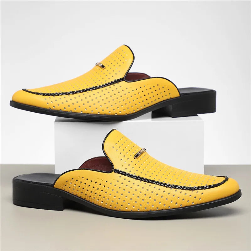 Carvelli Prestige Perforated Mules