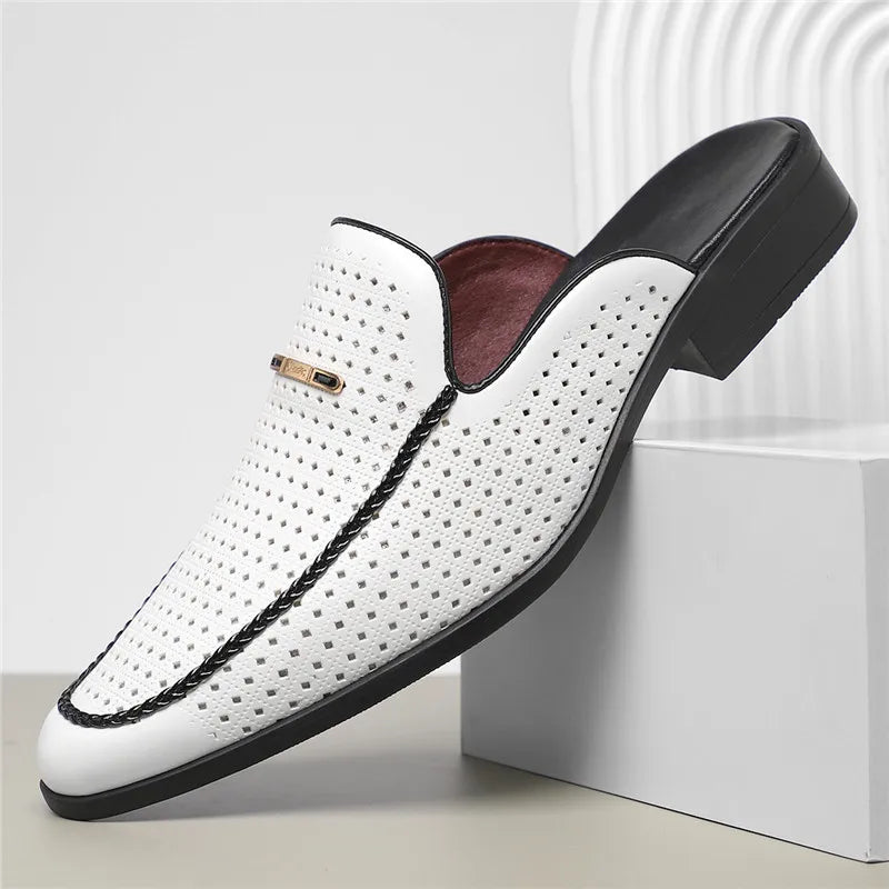 Carvelli Prestige Perforated Mules