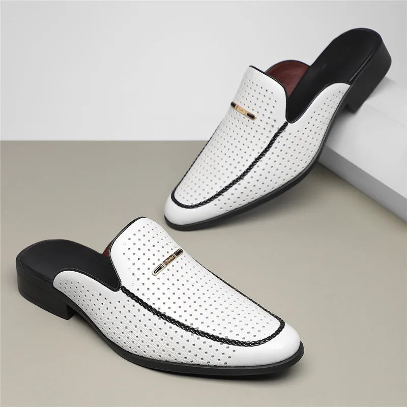 Carvelli Prestige Perforated Mules