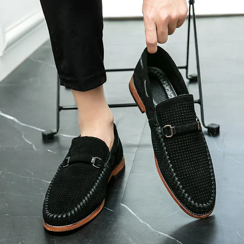 Lugano Handstitched Suede Loafers