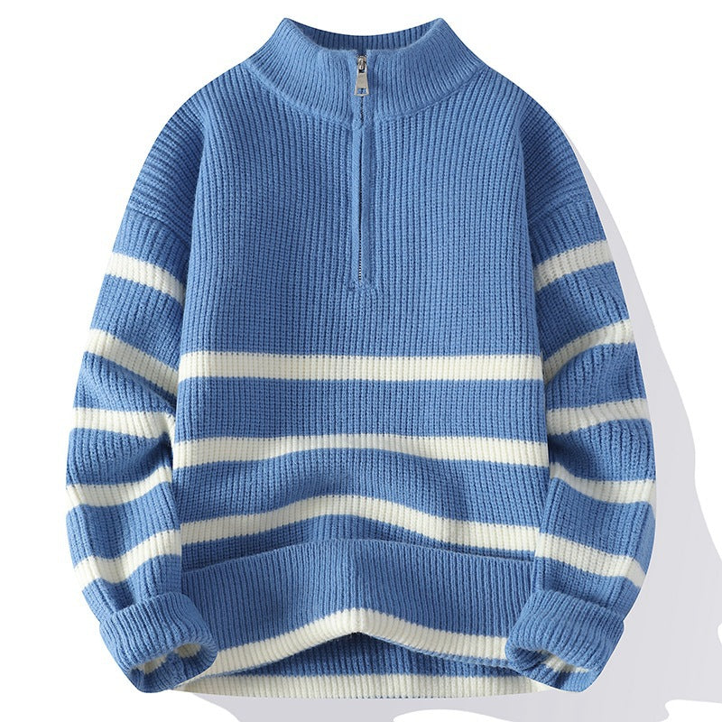 Coastal Inspired Quarter-Zip Pullover