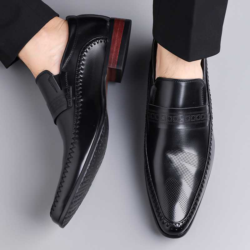 Harrow Crest Leather Loafers