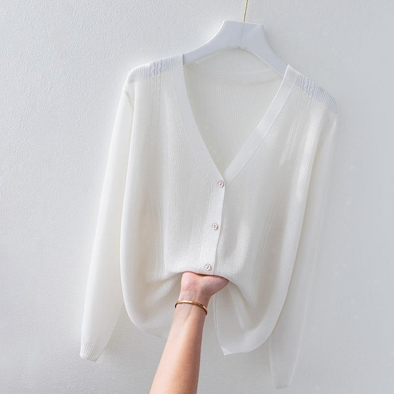 Mariah Knit Silk Cardigan