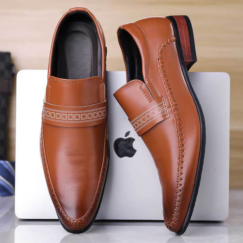 Harrow Crest Leather Loafers