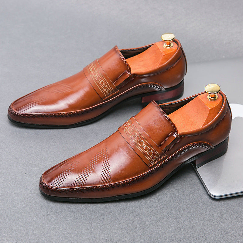 Harrow Crest Leather Loafers