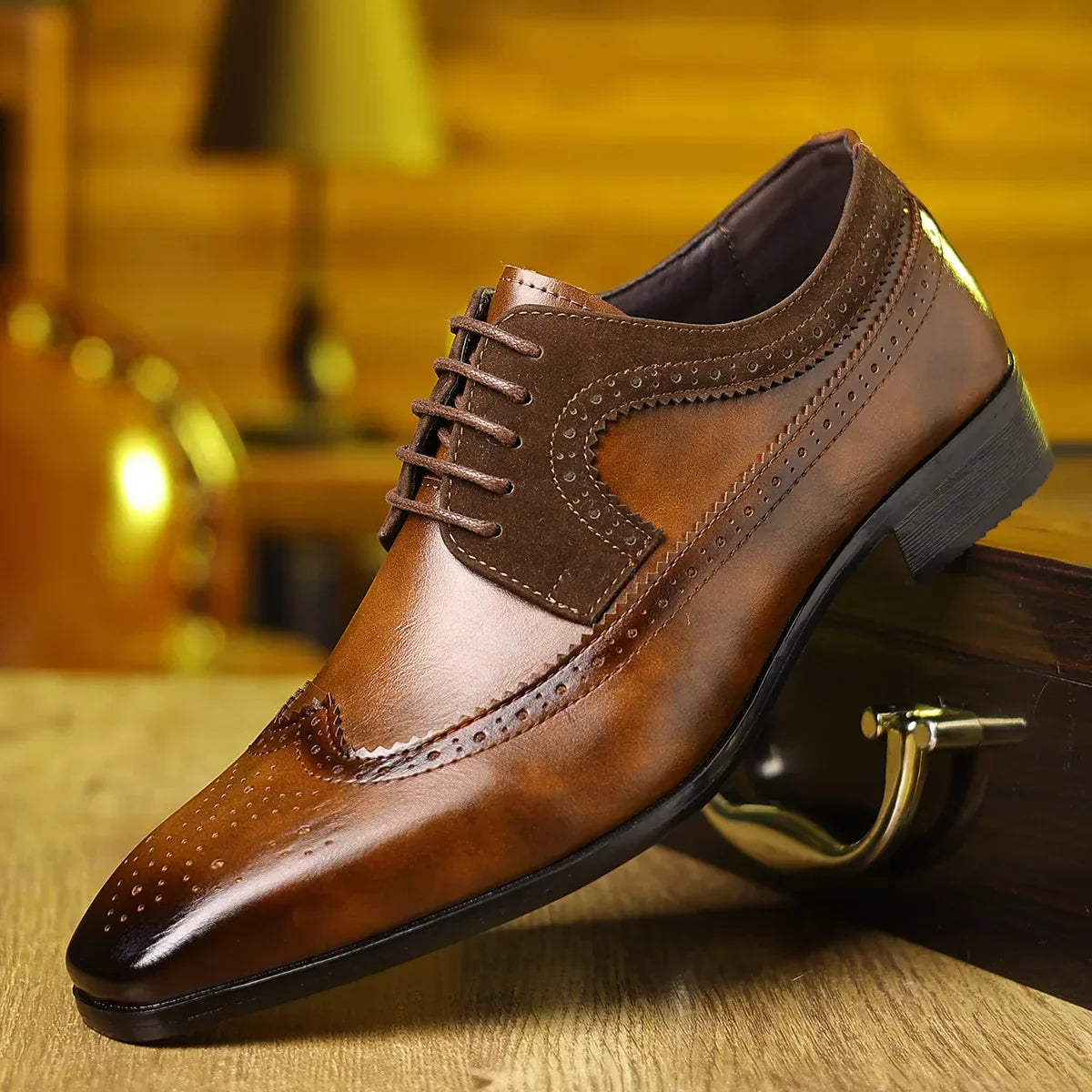 Belgrave Hand-Burnished Oxford Brogues