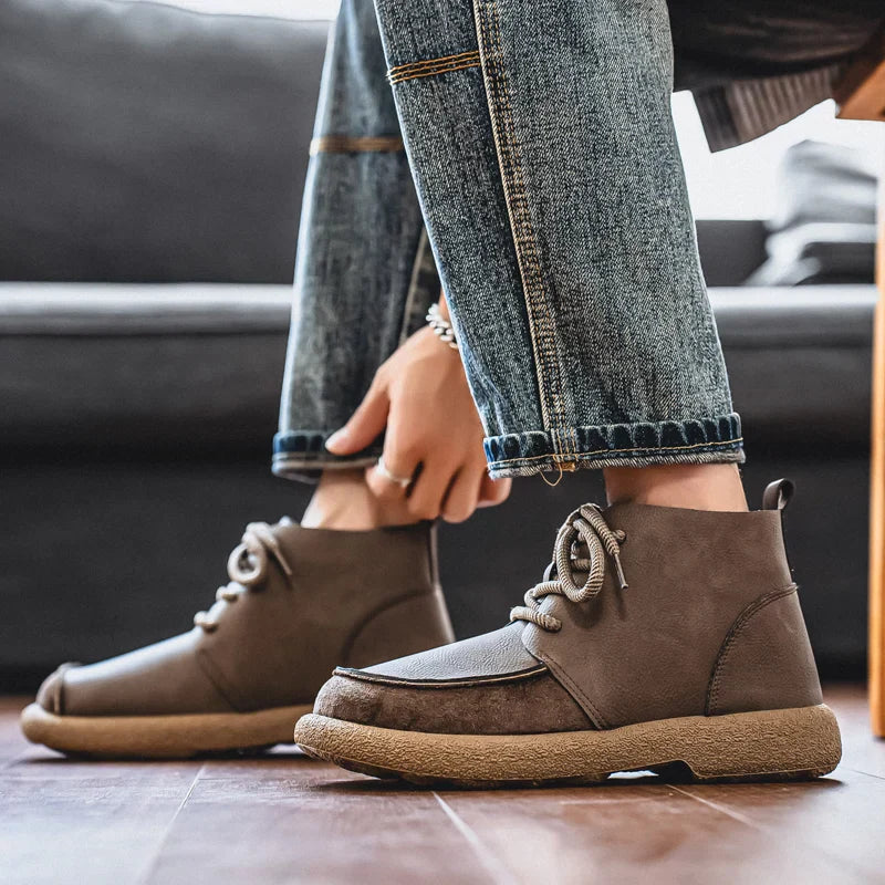 Fairmont Suede-Trim Ankle Boot