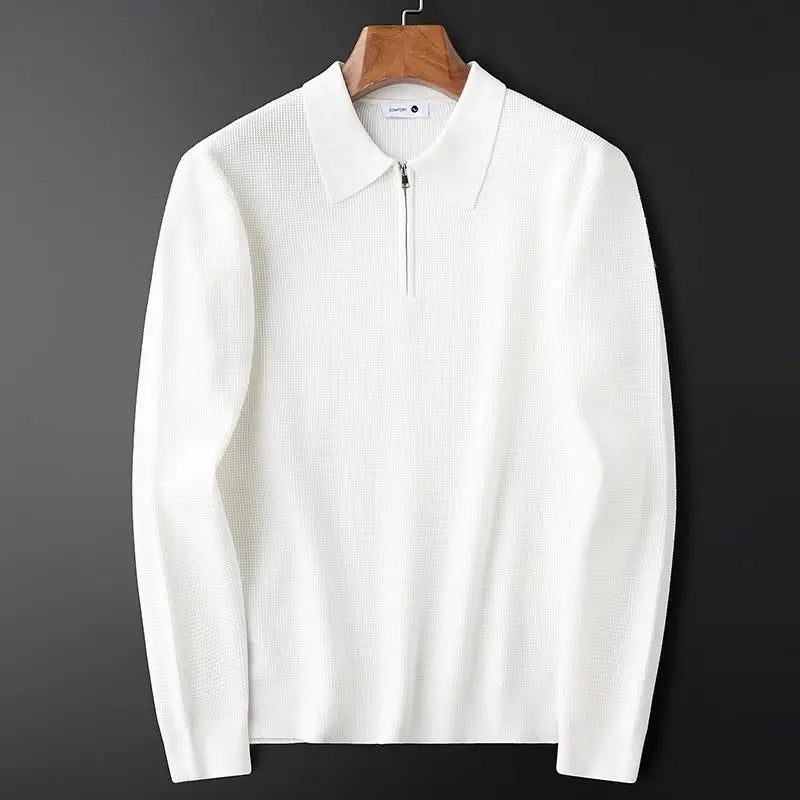 Heritage Ribbed Merino Half-Zip Pullover