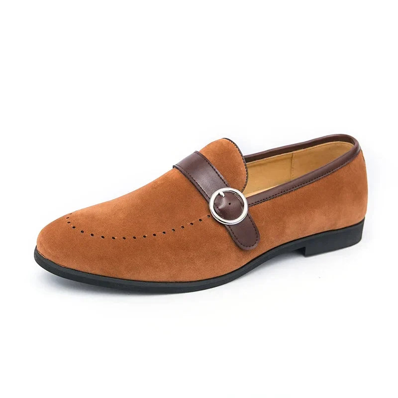 Valmont Suede Crest Loafer