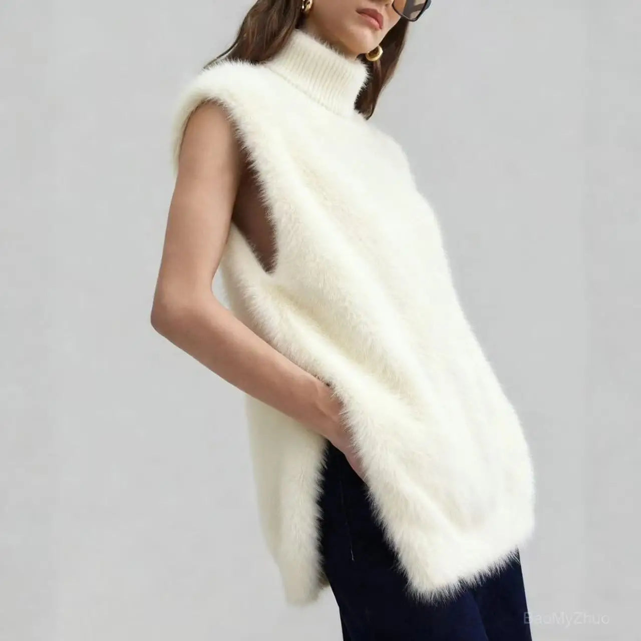 Marais Textured Cashmere Vest