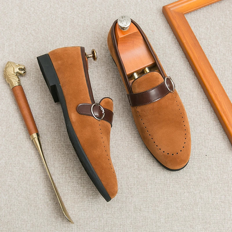Valmont Suede Crest Loafer