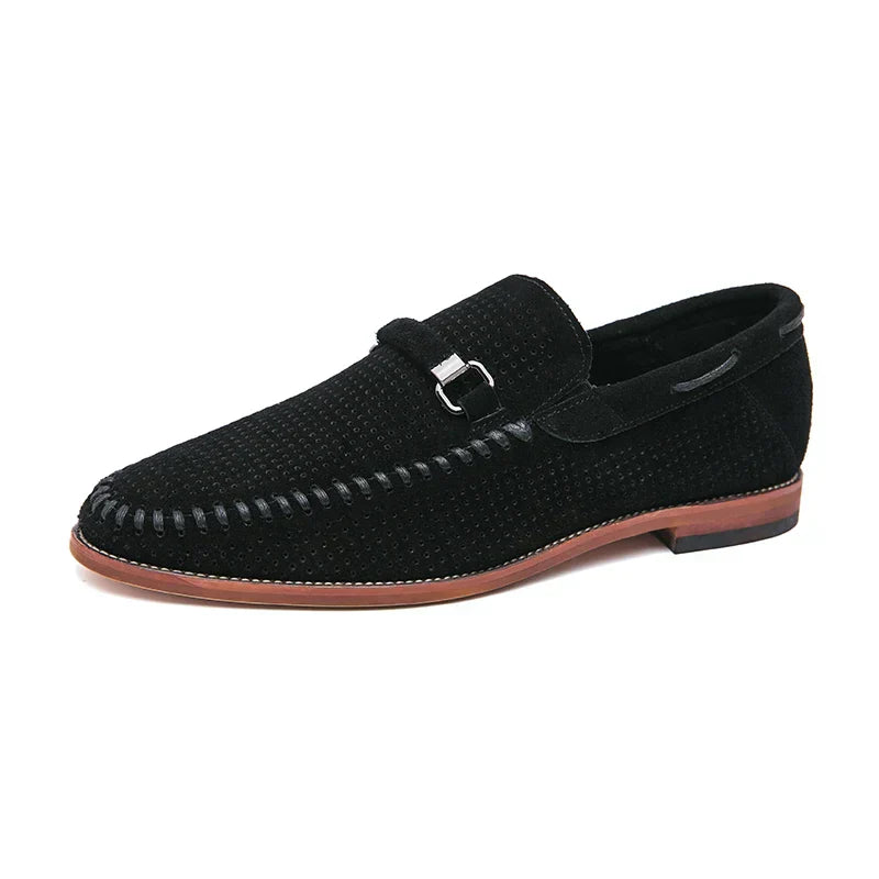 Lugano Handstitched Suede Loafers