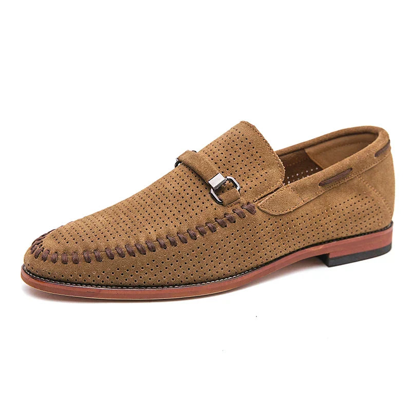 Lugano Handstitched Suede Loafers