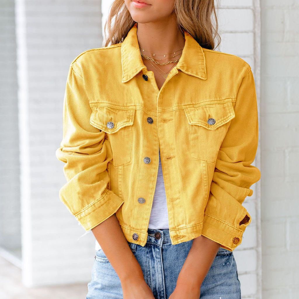 Savannah Cropped Denim Jacket