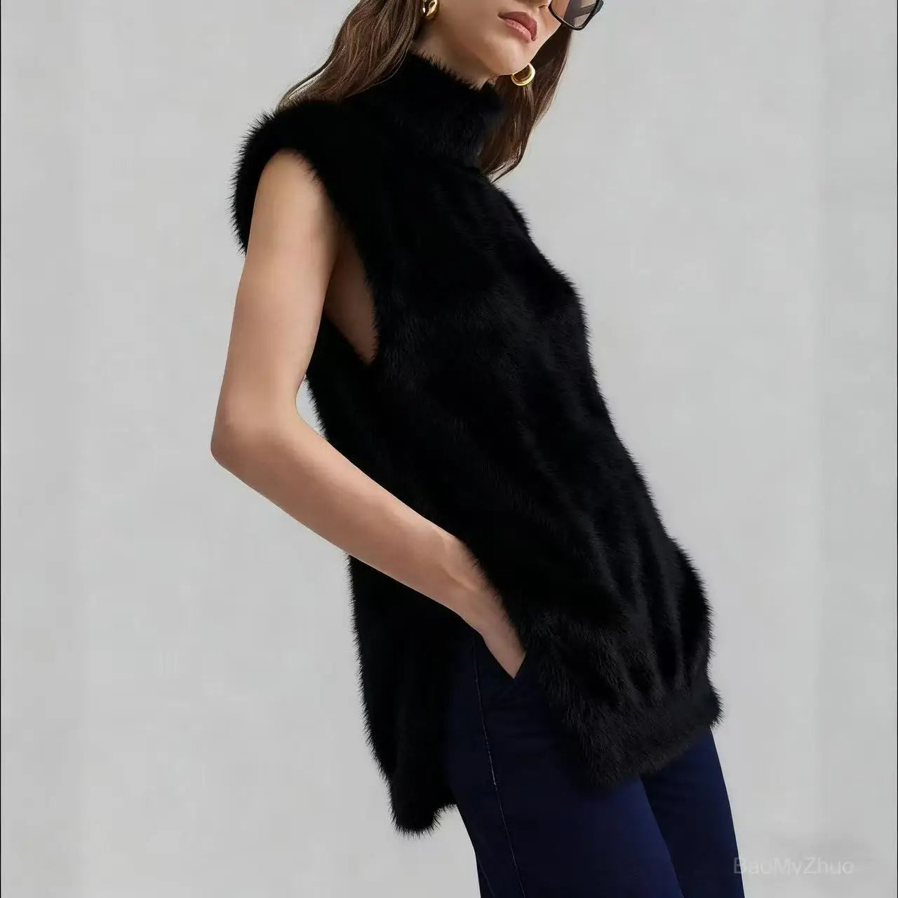 Marais Textured Cashmere Vest