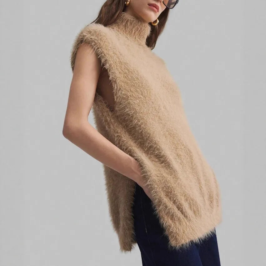 Marais Textured Cashmere Vest