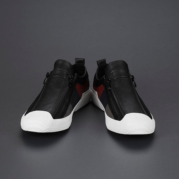Corvin Street Zip Leather Sneaker