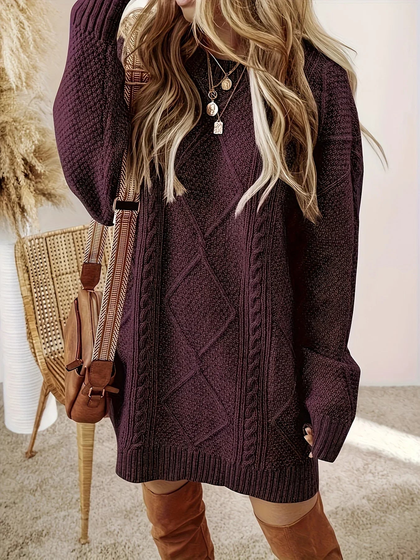 Corsani Knit Sweater Dress