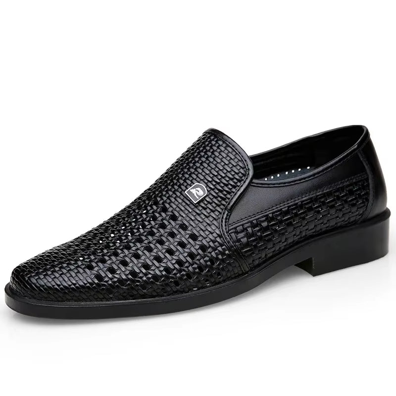 Carrington Perforated Leather Loafers