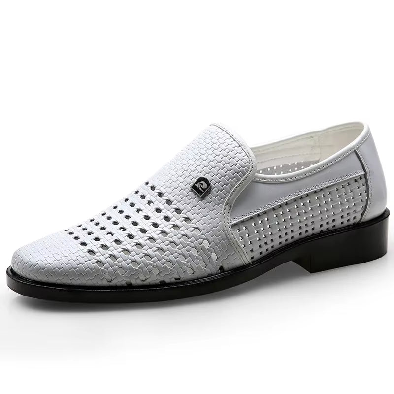 Carrington Perforated Leather Loafers