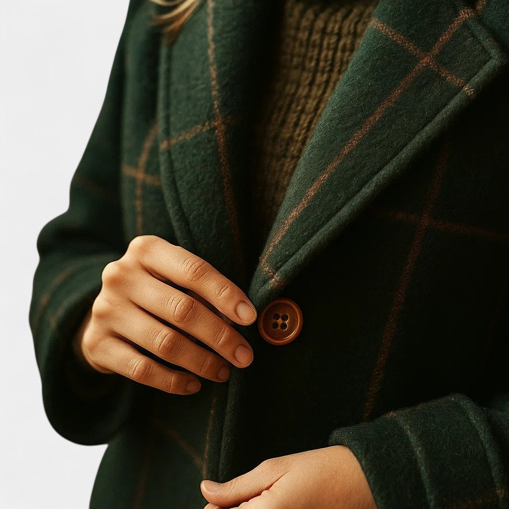 Novazo™ - CLASSIC PLAID WINTER TRENCH COAT